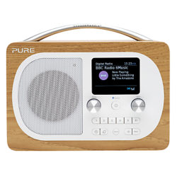 Pure Evoke H4 DAB/DAB+/FM Bluetooth Radio Oak